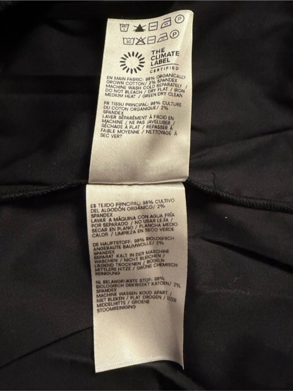NEW Reformation Jordan Two Piece Short Sleeve Skirt Set Cotton Black | US 0 UK 4 - Picture 14 of 14